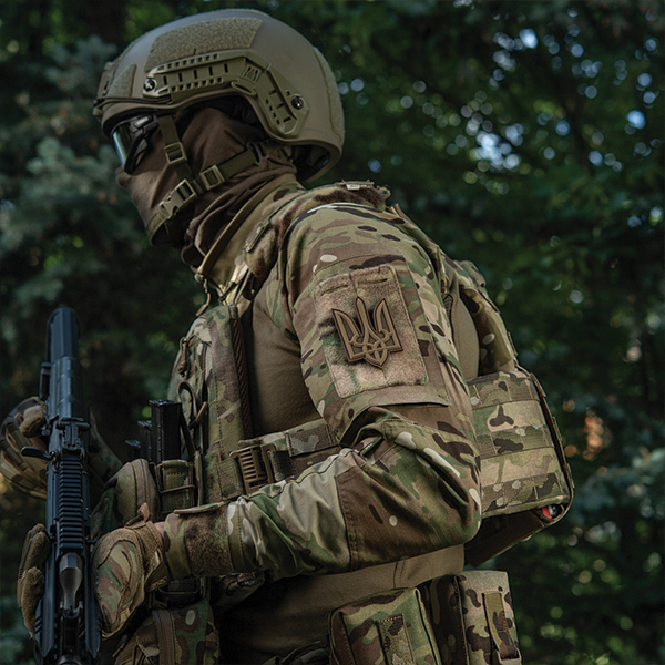 M-Tac нашивка Тризуб PVC великий койот. Фото 3
