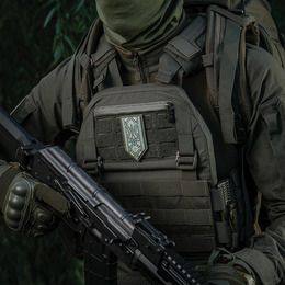 M-Tac нашивка Тризуб на вишиванці PVC Olive. Фото 2