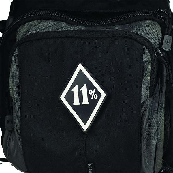 M-Tac нашивка 11% PVC Black/White. Фото 4