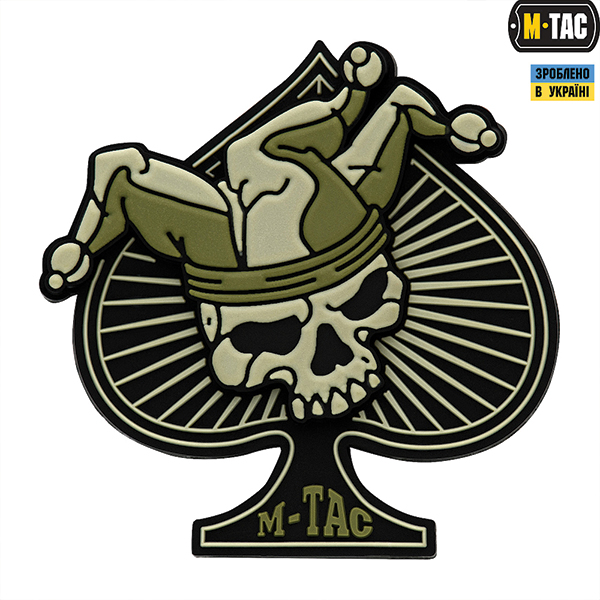 M-Tac нашивка Ace of Spades 3D PVC Black/Olive