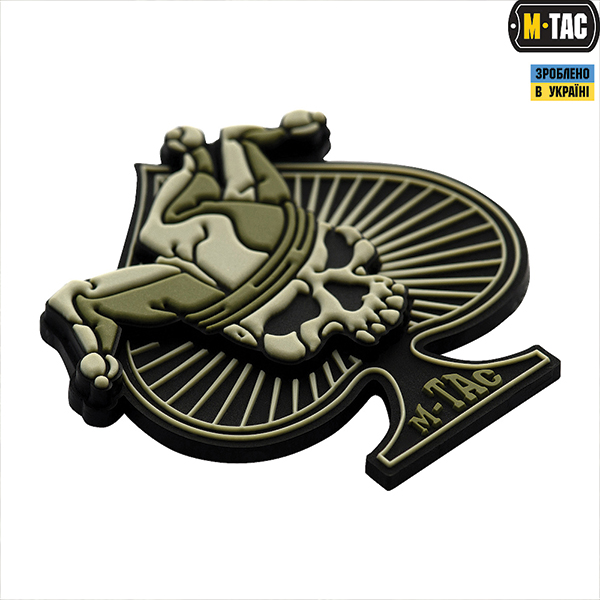 M-Tac нашивка Ace of Spades 3D PVC Black/Olive. Фото 2