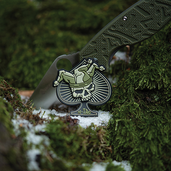 M-Tac нашивка Ace of Spades 3D PVC Black/Olive. Фото 4