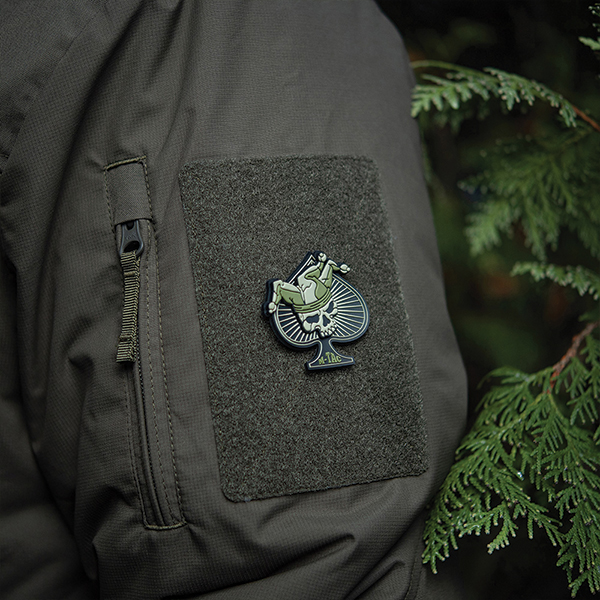 M-Tac нашивка Ace of Spades 3D PVC Black/Olive. Фото 5