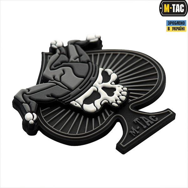 M-Tac нашивка Ace of Spades 3D PVC Black/White. Фото 2