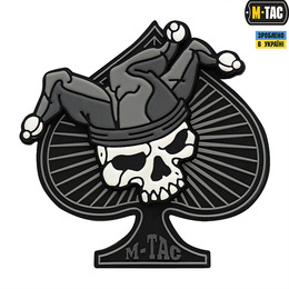 M-Tac нашивка Ace of Spades 3D PVC Black/White