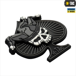 M-Tac нашивка Ace of Spades 3D PVC Black/White