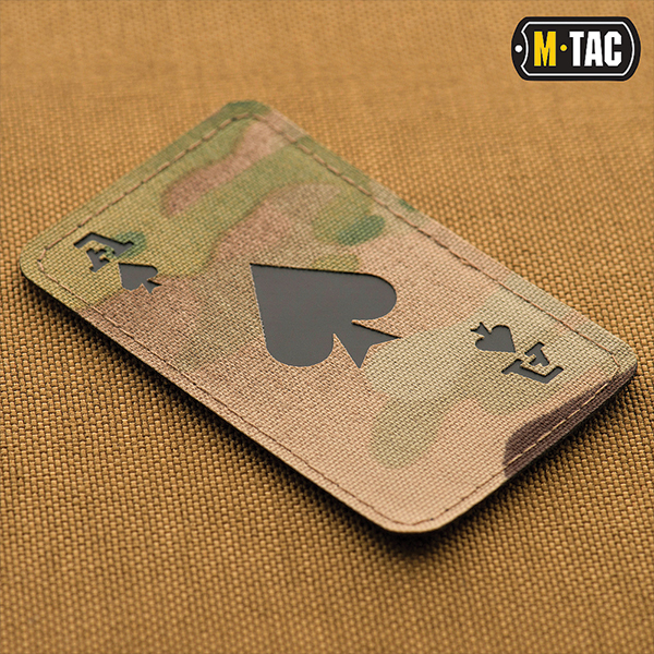M-Tac нашивка Ace of Spades Laser Cut Multicam/Black. Фото 2