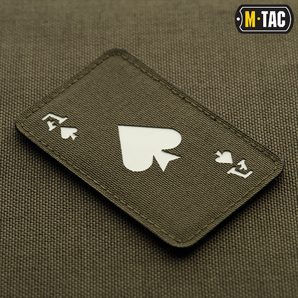 M-Tac нашивка Ace of Spades Laser Cut Ranger Green/GID. Фото 2
