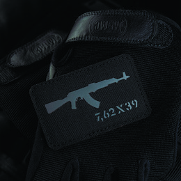 M-Tac нашивка AKM 7,62х39 Laser Cut Black/Grey. Фото 3