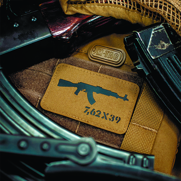 M-Tac нашивка AKM 7,62х39 Laser Cut Coyote/Black. Фото 3