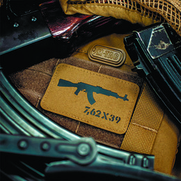 M-Tac нашивка AKM 7,62х39 Laser Cut Coyote/Black. Фото 3