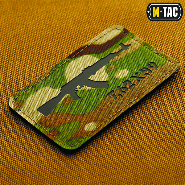M-Tac нашивка AKM 7,62х39 Laser Cut Multicam/Black. Фото 2