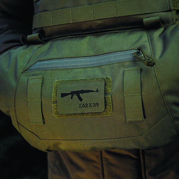 M-Tac нашивка AKM 7,62х39 Laser Cut Ranger Green/Black. Фото 3