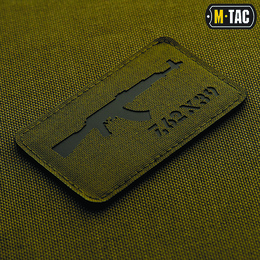 M-Tac нашивка AKM 7,62х39 Laser Cut Ranger Green/Black