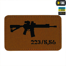 M-Tac нашивка AR-15 .223/5,56 Laser Cut Coyote/Black