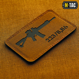 M-Tac нашивка AR-15 .223/5,56 Laser Cut Coyote/Black