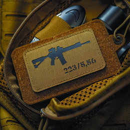 M-Tac нашивка AR-15 .223/5,56 Laser Cut Coyote/Black. Фото 3