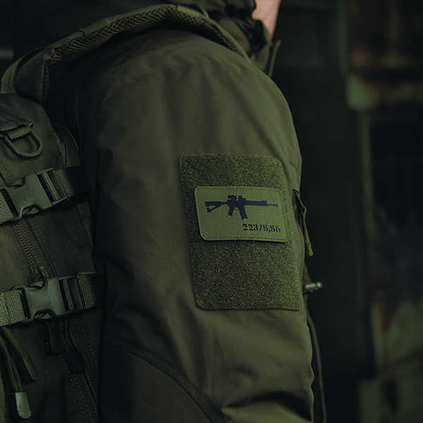 M-Tac нашивка AR-15 223/5,56 Laser Cut Ranger Green/Black. Фото 3