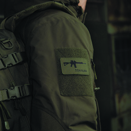 M-Tac нашивка AR-15 223/5,56 Laser Cut Ranger Green/Black. Фото 3