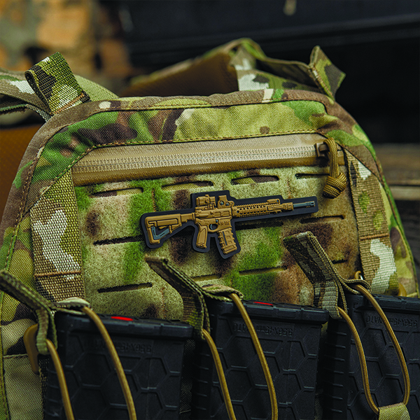 M-Tac нашивка AR-15 3D PVC Coyote. Фото 3
