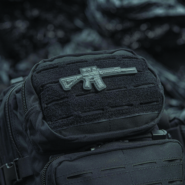 M-Tac нашивка AR-15 3D PVC Dark Grey. Фото 3