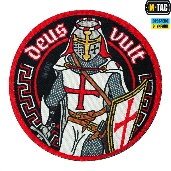 M-Tac нашивка Deus Vult (жаккард)