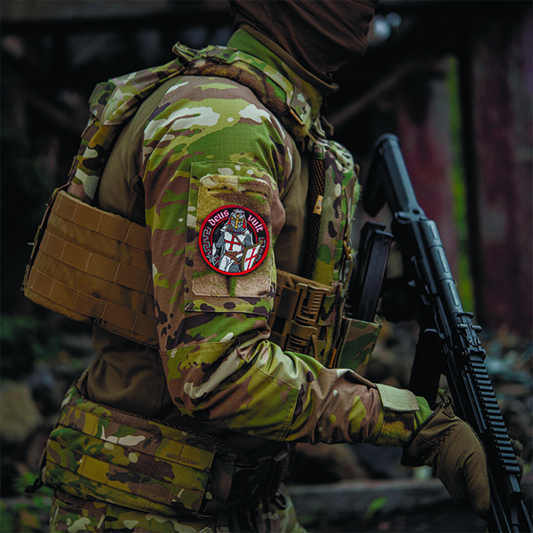 M-Tac нашивка Deus Vult (жаккард). Фото 5