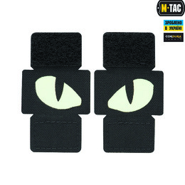 M-Tac нашивка Tiger Eyes Laser Cut (пара) Black