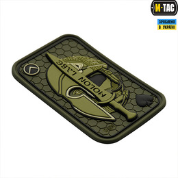 M-Tac нашивка Molon Labe Ace 3D PVC Olive