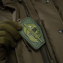 M-Tac нашивка Molon Labe Ace 3D PVC Olive. Фото 3