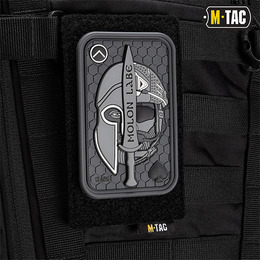 M-Tac нашивка Molon Labe Ace 3D PVC Grey. Фото 3