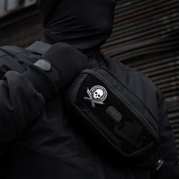 M-Tac нашивка No Knife - No Life 3D PVC Black/White. Фото 3