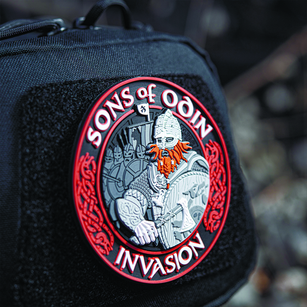 M-Tac нашивка Sons of Odin 3D PVC Black/Red. Фото 3