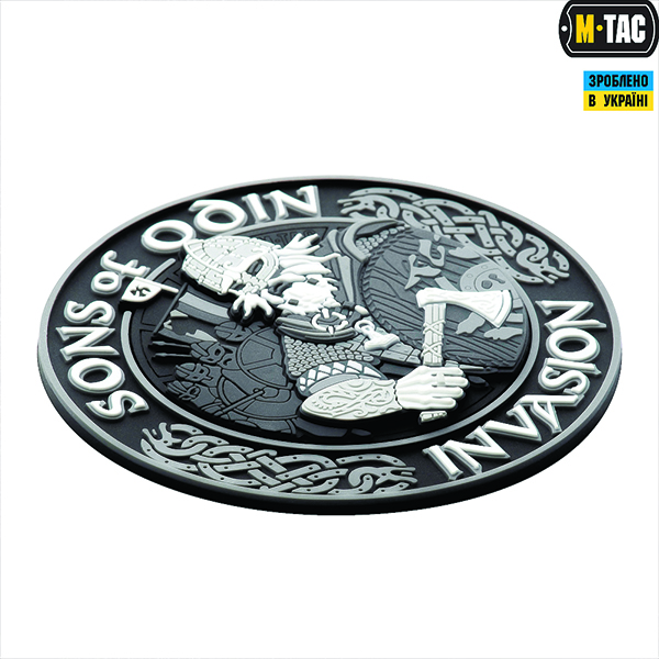 M-Tac нашивка Sons of Odin 3D PVC Black/Grey. Фото 2