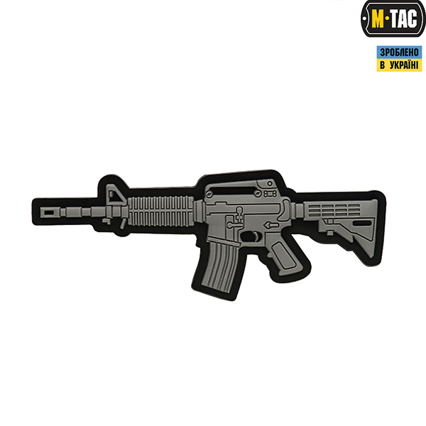 M-Tac нашивка M4A1 3D PVC Grey