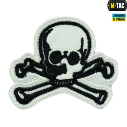 M-Tac нашивка Old Skull біла