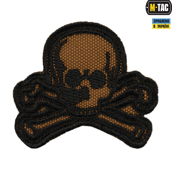 M-Tac нашивка Old Skull койот/чорна