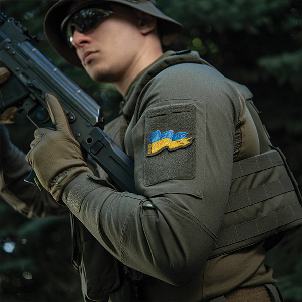 M-Tac нашивка прапор України бойовий (вишивка) Ranger Green. Фото 2