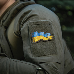 M-Tac нашивка прапор України бойовий (вишивка) Ranger Green. Фото 3