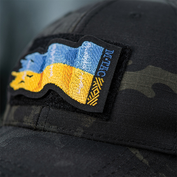 M-Tac нашивка прапор України бойовий реверс (вишивка) Black. Фото 3