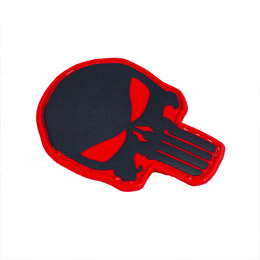 M-Tac нашивка Punisher PVC Red/Black. Фото 3