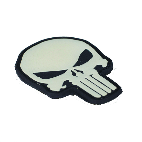 M-Tac нашивка Punisher PVC Black/White. Фото 2