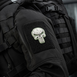 M-Tac нашивка Punisher білий GID. Фото 5