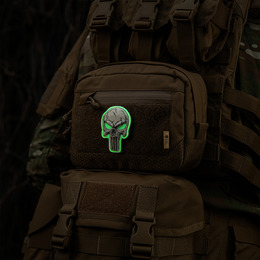 M-Tac нашивка Punisher білий GID. Фото 8