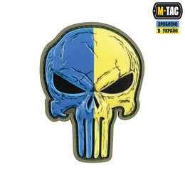 M-Tac нашивка Punisher Синьо-жовтий