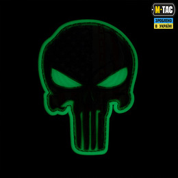 M-Tac нашивка Punisher синьо-жовтий GID. Фото 3
