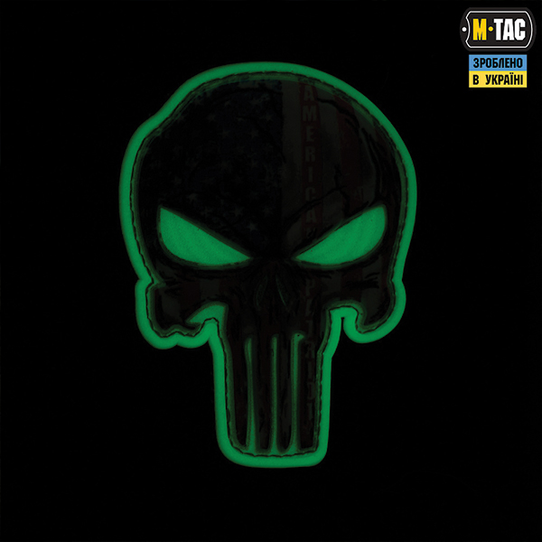 M-Tac нашивка Punisher Тризуб GID. Фото 3
