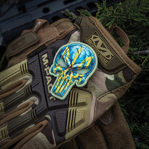 M-Tac нашивка Punisher Тризуб GID. Фото 4