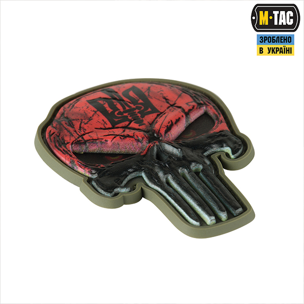 M-Tac нашивка Punisher Червоний. Фото 2