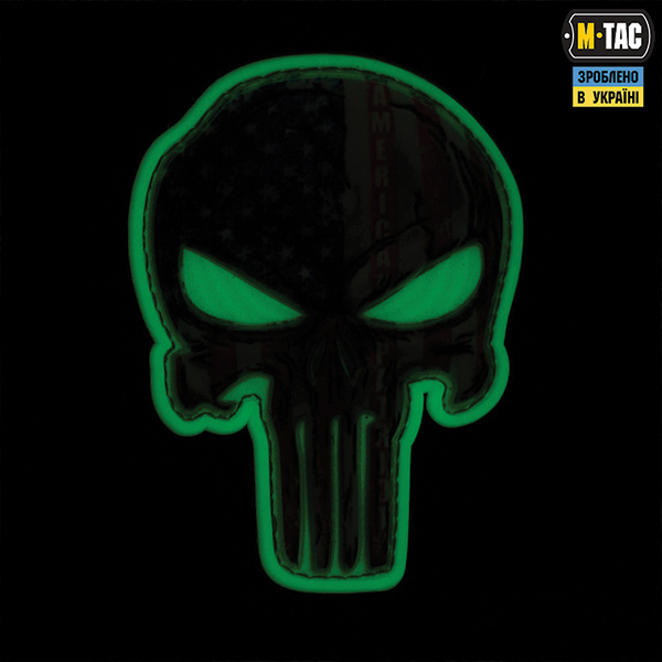 M-Tac нашивка Punisher Червоний GID. Фото 3